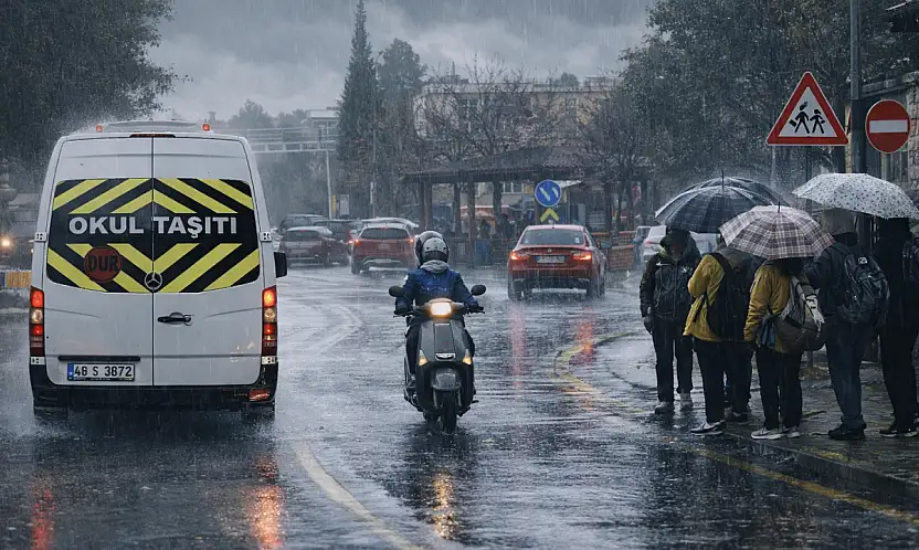 SON DAKİKA | Milas'ta Eğitime Şiddetli Yağış Freni: Yarın Okullar Tatil!